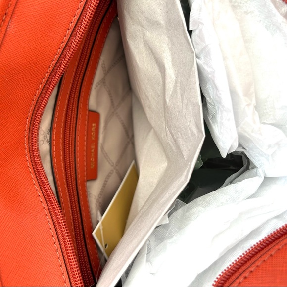 NWT authentic MK Eva tote deep orange - Picture 8 of 10